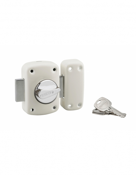 Verrou de porte d'entrée CORVETTE 30 à 60 mm (Versions possibles : pour huisserie métal ou porte recouvrement) 00303014