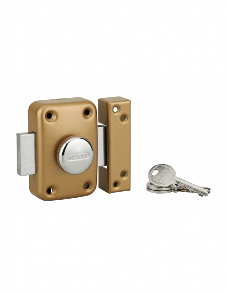 Verrou de porte d'entrée APACHE à bouton et cylindre - 30 à 60 mm ou boîtier - Plusieurs finitions disponible 00290531