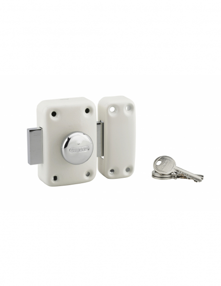 Verrou de porte d'entrée APACHE à bouton et cylindre - 30 à 60 mm ou boîtier - Plusieurs finitions disponible 00290531
