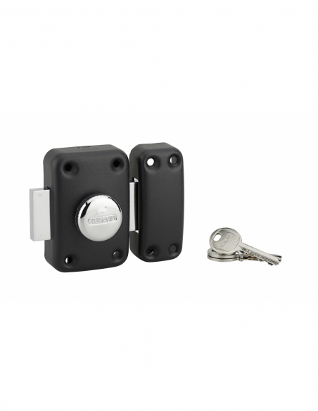 Verrou de porte d'entrée APACHE à bouton et cylindre - 30 à 60 mm ou boîtier - Plusieurs finitions disponible 00290531