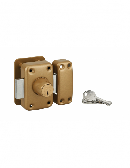 Verrous de porte d'entrée vitrée APACHE à cylindre double (45 mm / 60 mm) 00292501