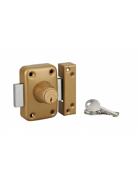 Verrous de porte d'entrée vitrée APACHE à cylindre double (45 mm / 60 mm) 00292501