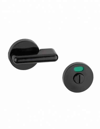 Verrous de porte intérieure sdb Verrou pour WC Ø 50 mm noir 00209039