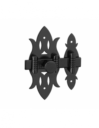 Verrous de meuble RUSTIQUE - fer noir / fer patiné / laiton patiné - 40 x 130mm OU 40 x 90mm 00105302