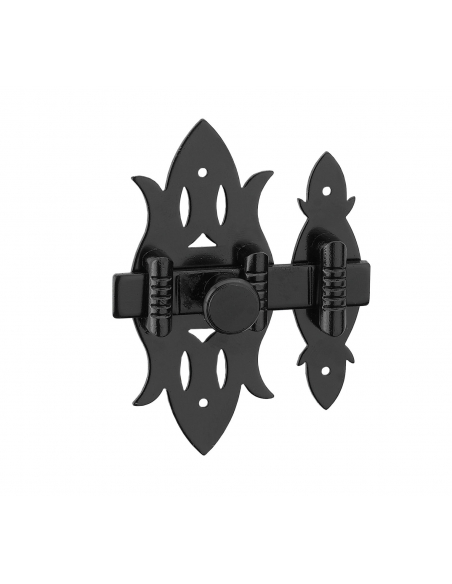 Verrous de meuble RUSTIQUE - fer noir / fer patiné / laiton patiné - 40 x 130mm OU 40 x 90mm 00105302