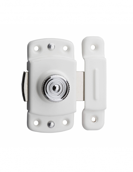 Verrous de meuble VERROU 30 / 35 / 40 mm - laiton chromé OU laqué blanc 00100931