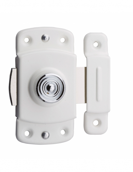 Verrous de meuble VERROU 30 / 35 / 40 mm - laiton chromé OU laqué blanc 00100931
