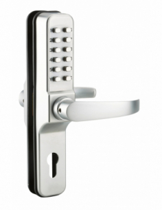 Verrou de porte d'entrée Serrure avec béquille double pour serrure à encastrer entraxe 70 00072696