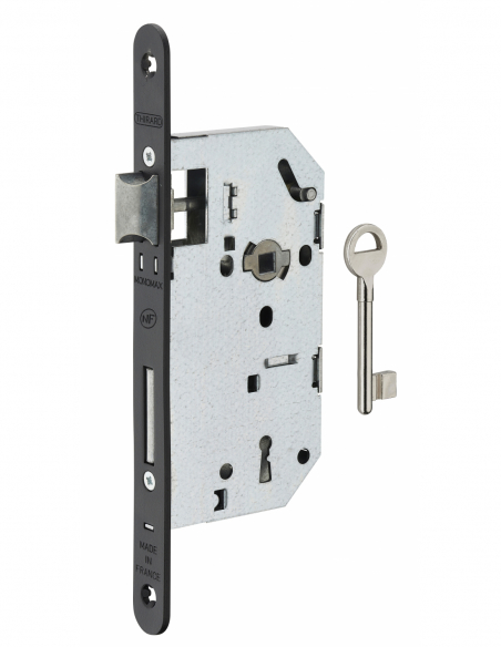 Serrure à encastrer MONOMAX NF - axe à 50 mm - PDT ½ tour - 1 clé - porte d'intérieur 00456820