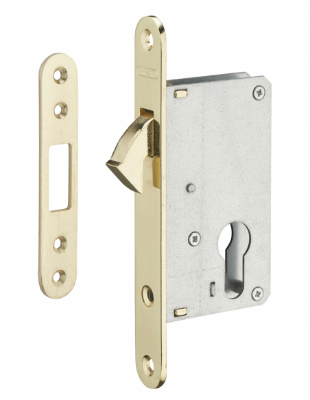 Serrure à encastrer à CROCHET GALANDAGE- AXE 40mm - à cylindre pour porte coulissante 00303108