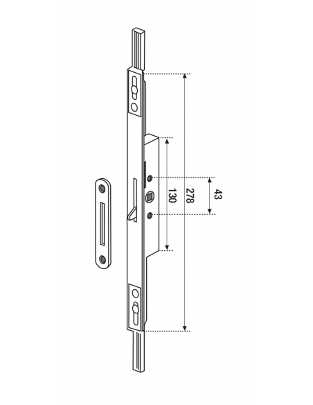 Accessoire pour serrure FERCO by THIRARD - Porte fenêtre et fenêtre - bois/pvc 00097008