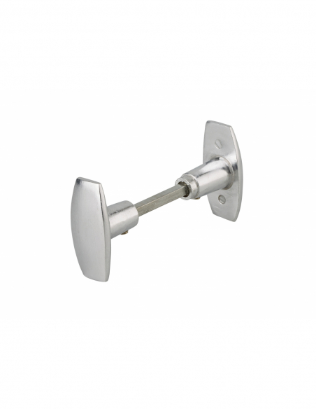 Poignée de porte d'entrée BOUTON BEQUILLE - 1 portée - Alu poli 00200480