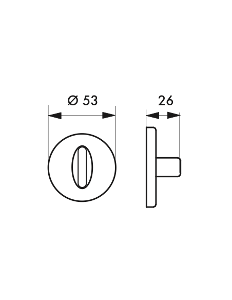 Poignée de porte intérieure Béquille double nickelé brossé/satiné 00290301