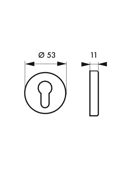 Poignée de porte intérieure Béquille double nickelé brossé/satiné 00290301
