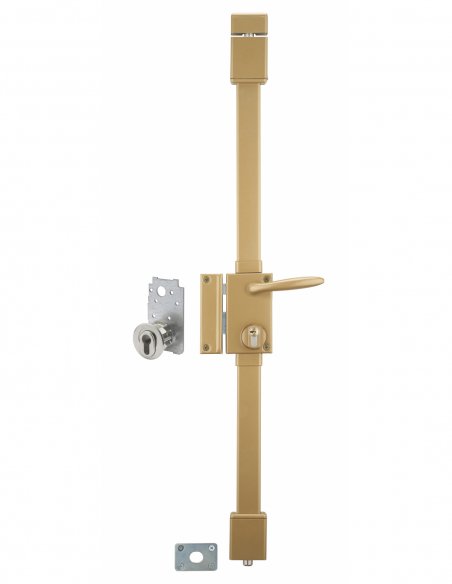 Serrure en applique TARGA A2p* bronze CP TRANSIT 2 à fouillot 75 x 130 mm - 4 clés 00753110