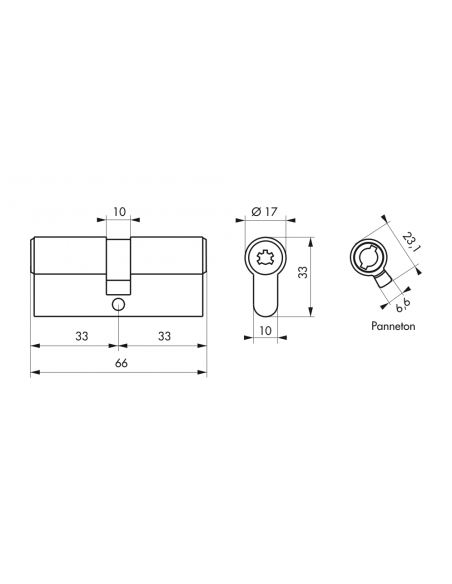 Cylindre 4 clés à pompes - COBRA 2+ 00217730