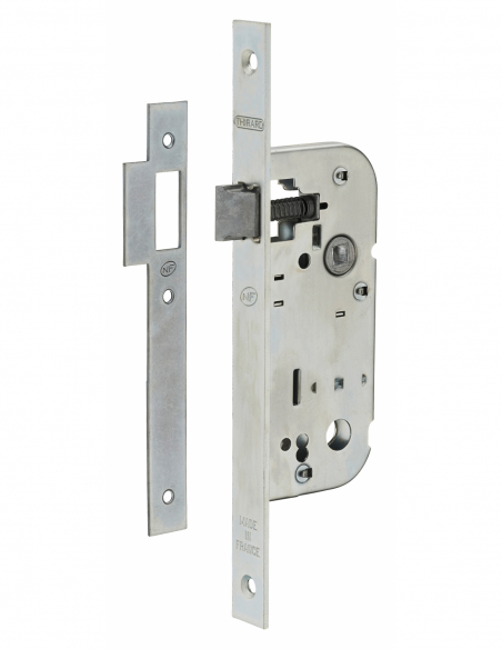 Serrure à encastrer NF - BEC DE CANE - Axe 40mm - porte d'intérieur 00401500