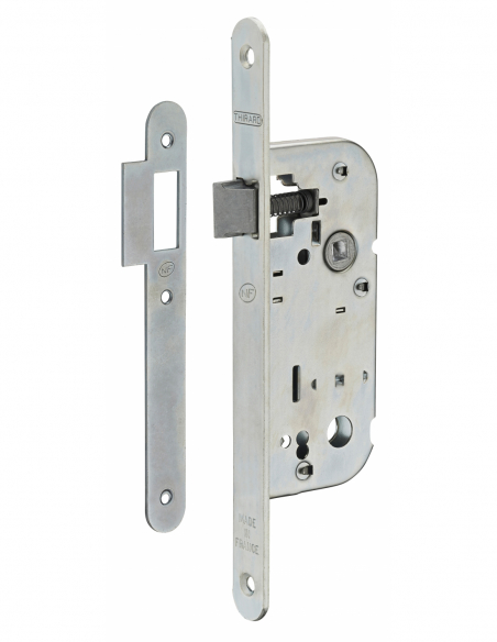 Serrure à encastrer NF - BEC DE CANE - Axe 40mm - porte d'intérieur 00401500