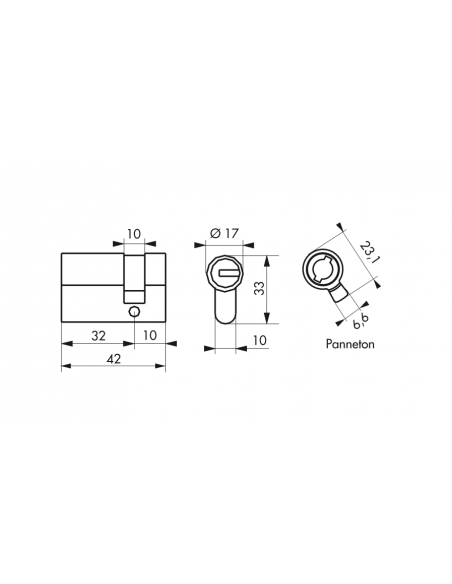 Cylindre 5 clés magnétiques - FEDERAL S 00203730