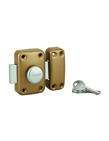 Verrou de porte d'entrée APACHE à bouton et cylindre - 30 à 60 mm ou boîtier - Plusieurs finitions disponible 00290531