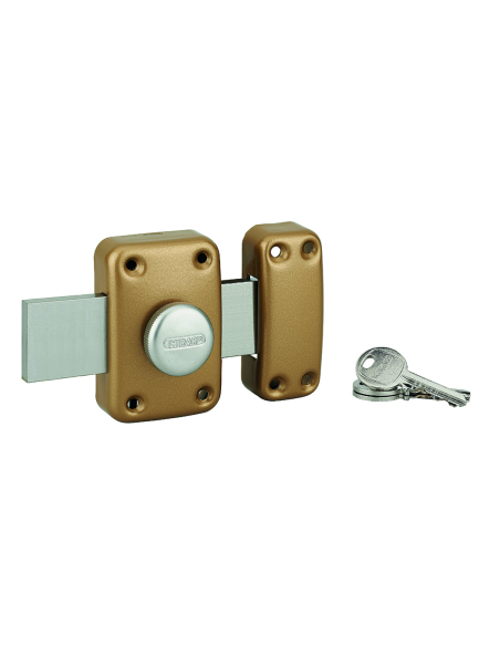 Verrous,Porte de garage basculante APACHE à bton et cyl. 40 mm pêne 160mm 00490501