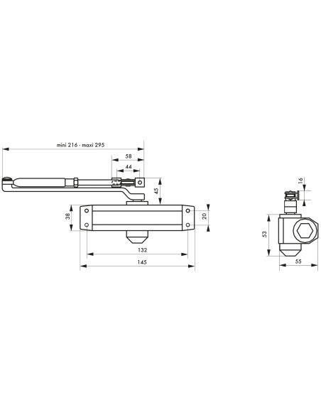 FERME PORTE hydraulique ECO 30 kg 00493075