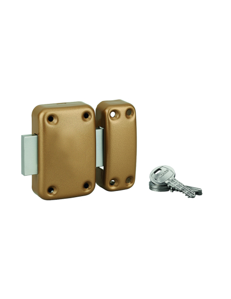 APACHE sans bouton, cylindre 40 mm époxy or 3 clés 00792530