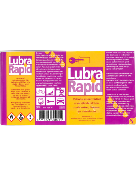 SPRAY LUBRIFIANT 150ml pour cylindre 00210909