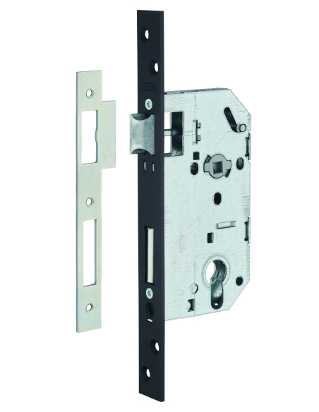 Boitier serrure type M axe 50mm à cylindre têtière XL 25mm noire BC 00006831