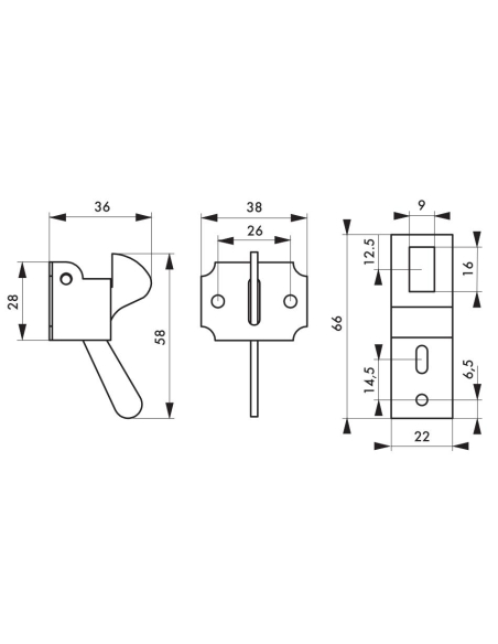 Loqueteau de placard 00911151