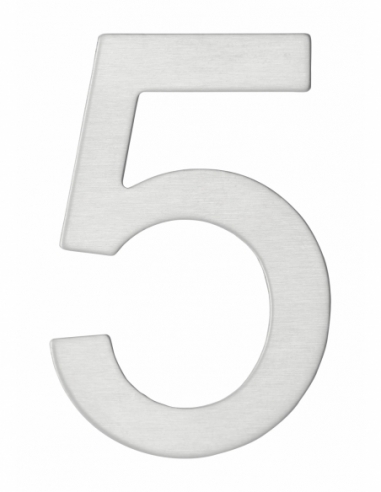 Chiffre 5 Inox H 76mm Adhesif Thirard Chiffre 5 Inox H 76mm Adhesif Thirard