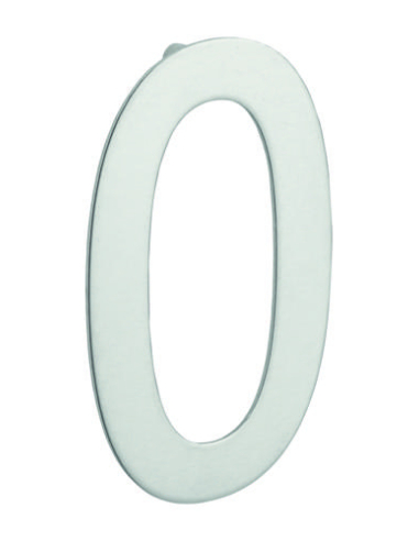 Chiffre "0" à "9" inox H.100mm à visser 00967550
