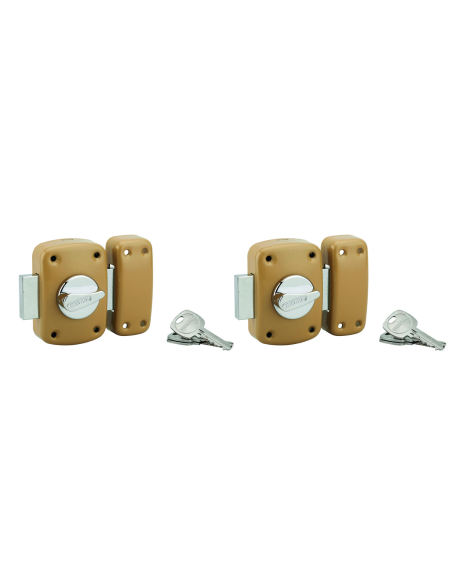 Verrou de porte d'entrée CORVETTE 30 à 60 mm (Versions possibles : pour huisserie métal ou porte recouvrement) 00303014