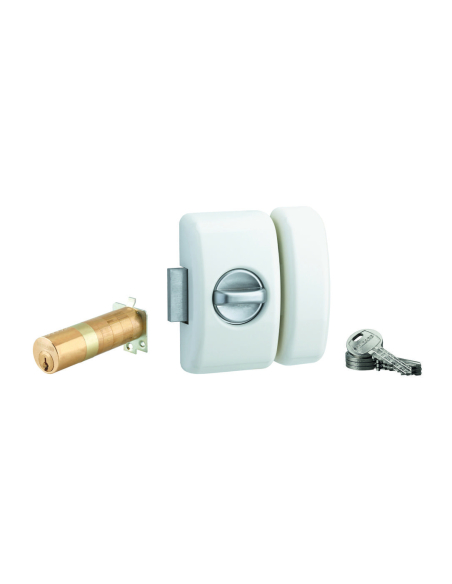 Verrou universel ajustable à languette HG5 - 3 clés - (Versions : Argt, Blanc, Noir, Bronze) 00380470