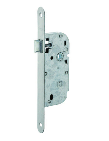 Serrure axe à 40mm bec de cane BR tétière inox avec gâche 00982110