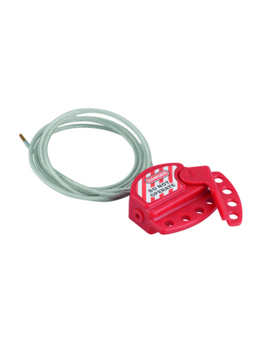 CÂBLE de consignation ajustable Ø 4 mm longueur 1,80 m pour 4 cadenas 00091218