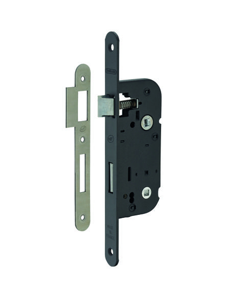 Serrure à encastrer à condamnation NF - Axe 40mm - Pour sanitaire 00441501