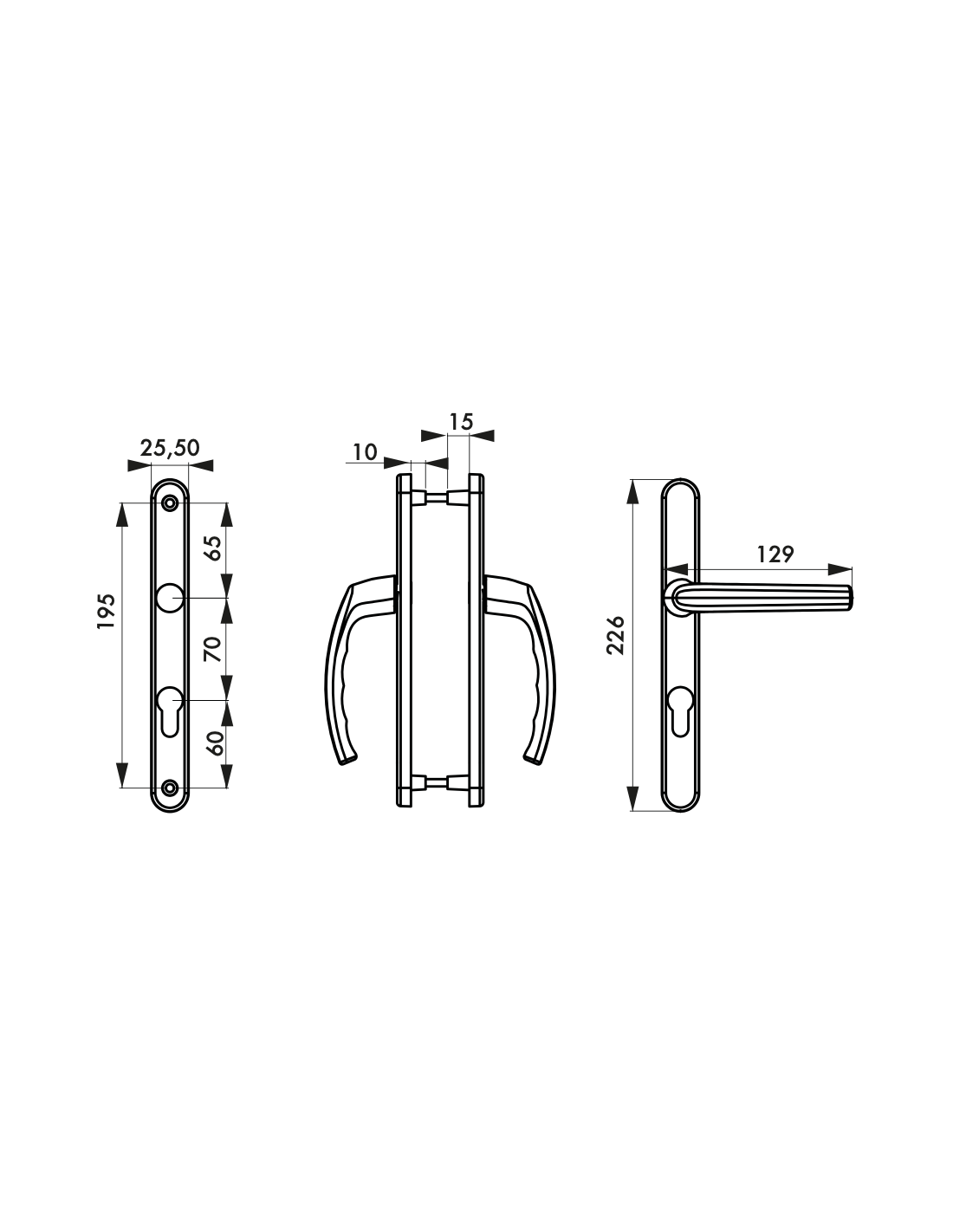Poignée De Porte Intérieure NTY EZC-RE-023 - Modèle 8200733847 - Remplacement Facile - 8