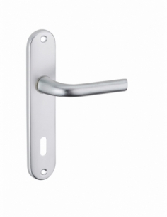Poignée de porte intérieure LETO trou de clé argent 00590192