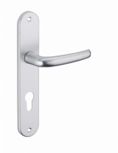 Poignée de porte intérieure MAIA trou de cylindre argent 00990203