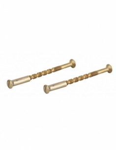 Poignée de porte intérieure Jeu de 2 vis sécables avec douilles M4 x 50 laitonné 00110491