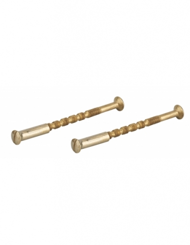 Poignée de porte intérieure Jeu de 2 vis sécables avec douilles M4 x 50 laitonné 00110491