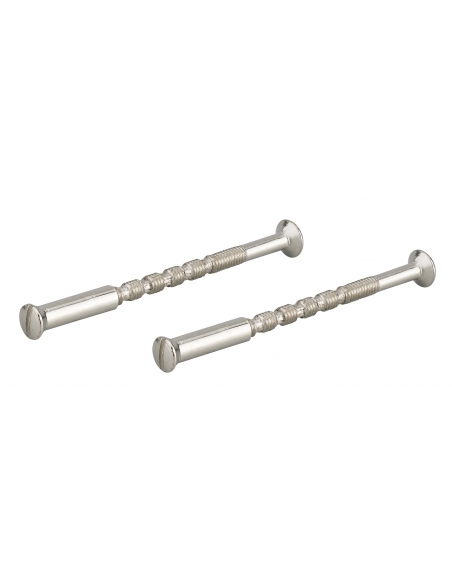 Poignée de porte intérieure Jeu de 2 vis sécables avec douilles M4 x 50 nickelé 00110492