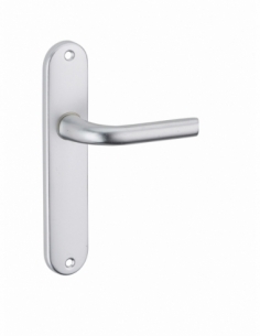 Poignée de porte intérieure LETO sans trou BdC argent 00590190