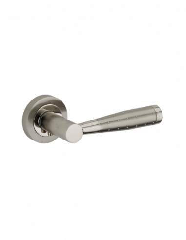 Poignée de porte intérieure Béquille double nickelé brossé/satiné 00290301