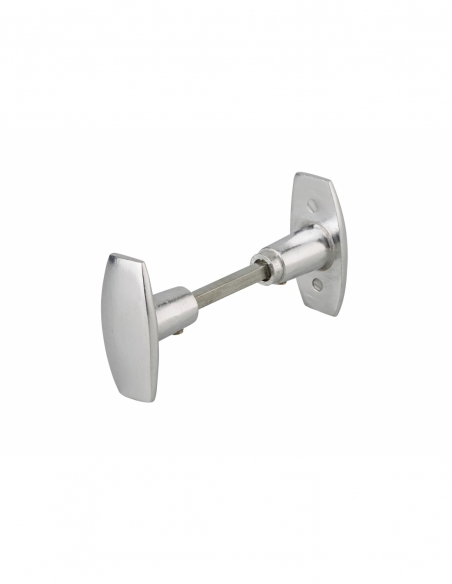 Poignée de porte d'entrée BOUTON BEQUILLE - 1 portée - Alu poli 00200480