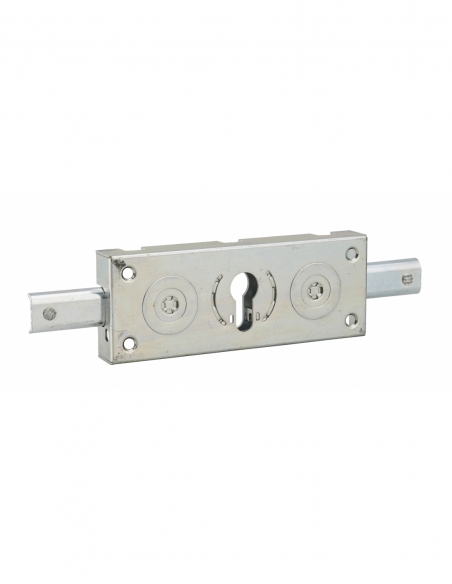 BOITIER Serrure en applique horizontale à cylindre pour rideau métallique 2 points latéraux 00491997